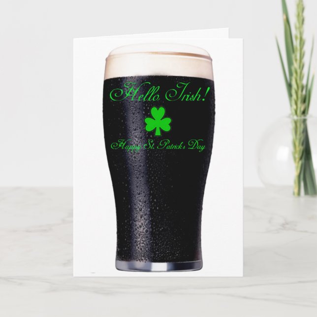 Guinness Pint image for greeting card (Front)