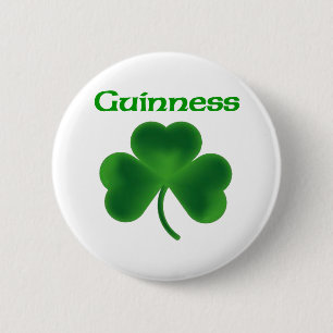 Guinness Shamrock 6 Cm Round Badge