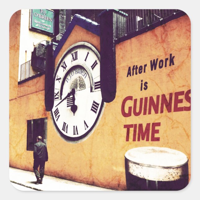 Guinness time square sticker (Front)
