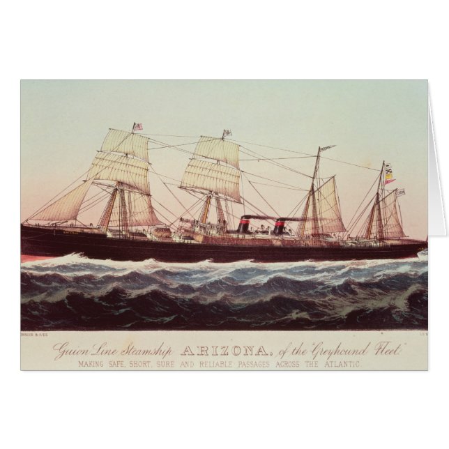 Guion Line Steamship Arizona (Front Horizontal)