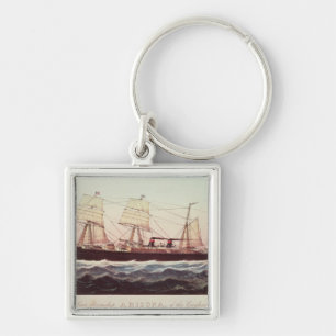 Guion Line Steamship Arizona Key Ring