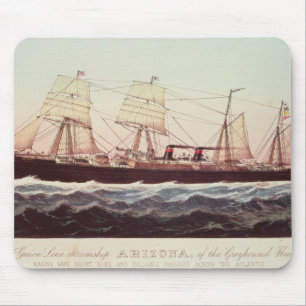 Guion Line Steamship Arizona Mouse Mat