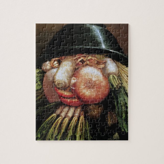 Guiseppe Arcimboldo; The Green Grocer, Vegetables Jigsaw Puzzle (Vertical)