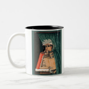 Guiseppe Arcimboldo - The Librarian Two-Tone Coffee Mug