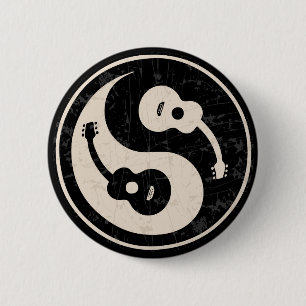 guit-yang1-blk-tan-T 6 Cm Round Badge