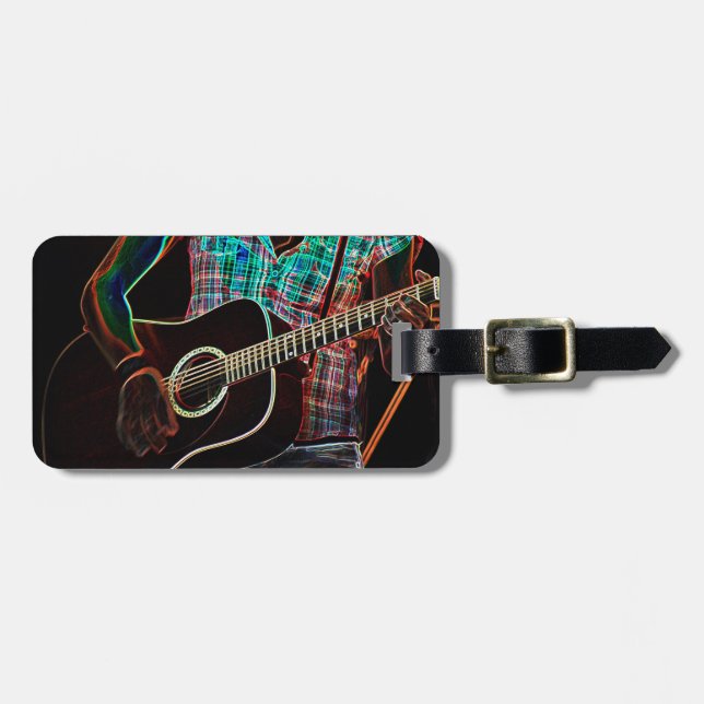 Guitar 1 cd ltcnm luggage tag (Front Horizontal)