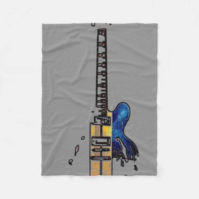 Guitar 4 fbcna fleece blanket (Front)
