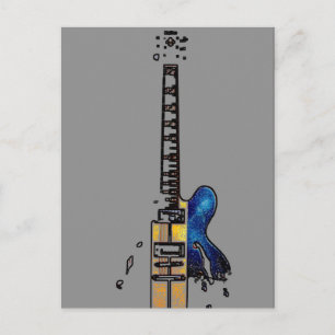 Guitar 4 pccnm postcard
