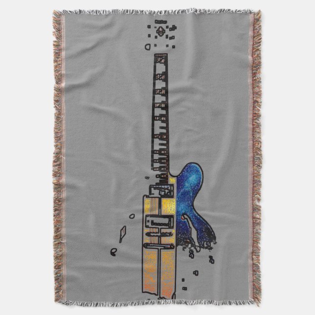 Guitar 4 tbcnm throw blanket (Front Vertical)