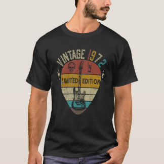 Guitar 50th Birthday Best of 1972 T-Shirt