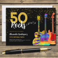 Guitar 50th Birthday Party