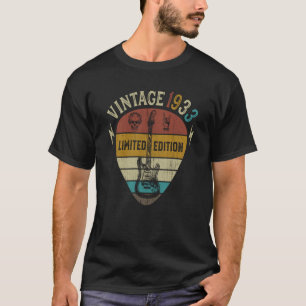 Guitar 90th Birthday Best of 1933 T-Shirt
