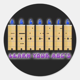 Guitar ABC's Sticker