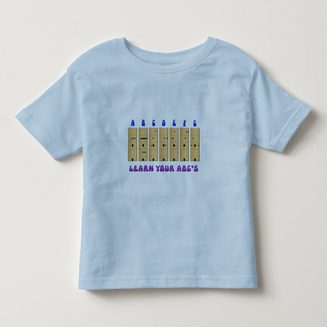Guitar ABC's Toddler T-Shirt (Front)