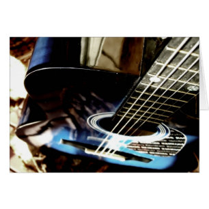 Guitar Acoustic Blues Card