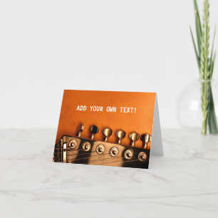 Guitar ADD YOUR OWN TEXT Card