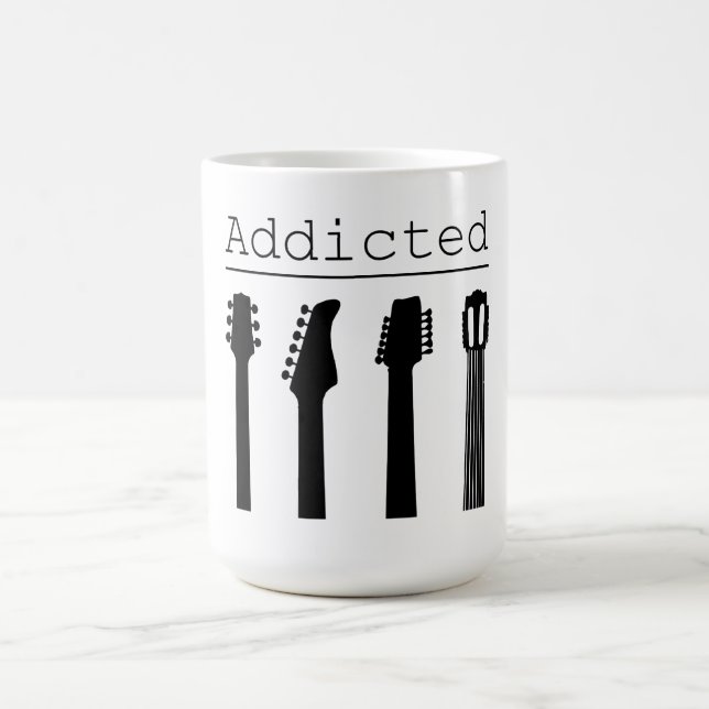 Guitar addicted coffee mug (Center)