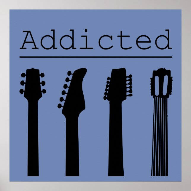 Guitar addicted poster (Front)