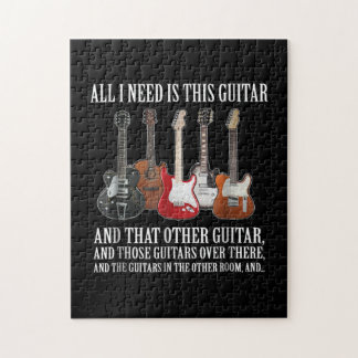 Guitar | All I Need Is This Guitar Any Musician Jigsaw Puzzle