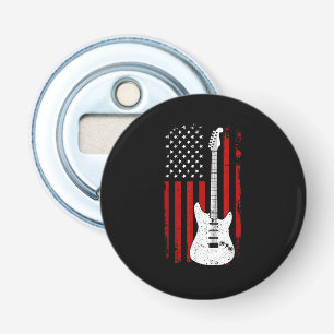 Guitar American US Flag Music Player Electric Guit Bottle Opener