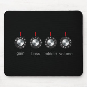 Guitar Amp Knobs Mouse Mat