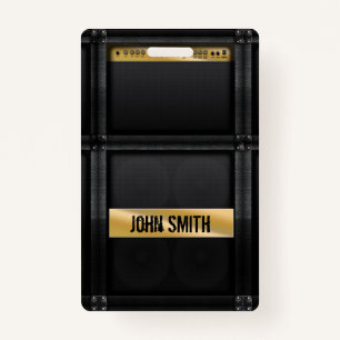 Guitar amp with custom name  ID badge