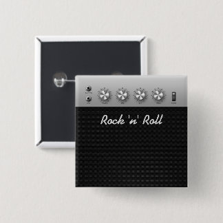 Guitar Amplifier 15 Cm Square Badge