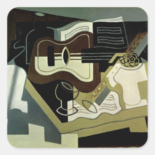 Guitar and Clarinet, 1920 Square Sticker