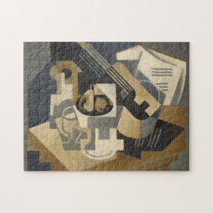 Guitar and Fruit Bowl on a Table, 1918 Jigsaw Puzzle