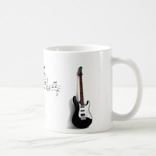 Guitar and Music Notes Mug
