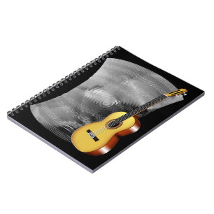 Guitar and Music Sheet Notebook