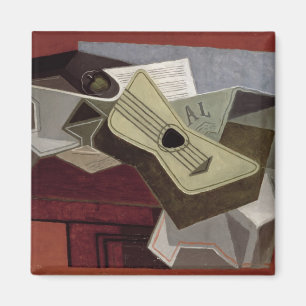 Guitar and Newspaper, 1925 Magnet
