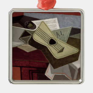 Guitar and Newspaper, 1925 Metal Tree Decoration