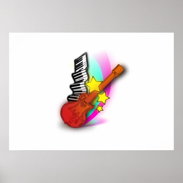 Guitar and Piano Poster (Front)
