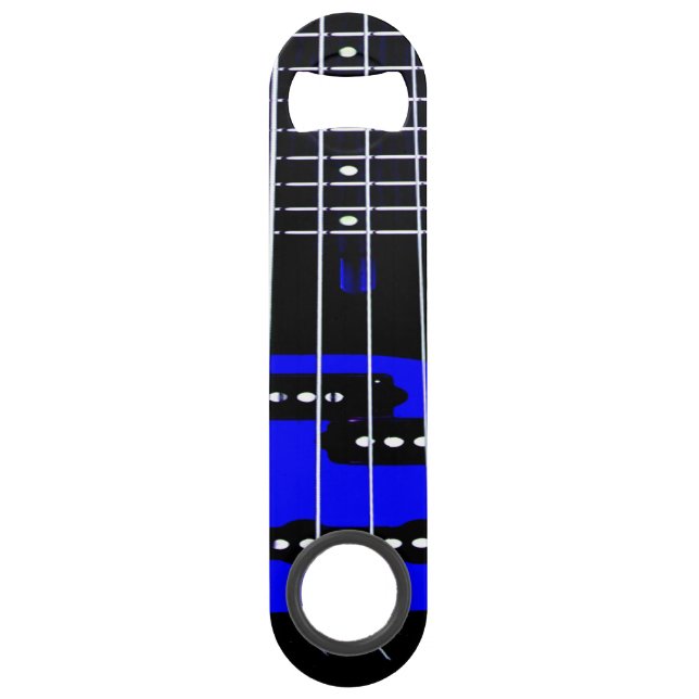 Guitar and RECORD PLAYING Bottle OPENER (Front)