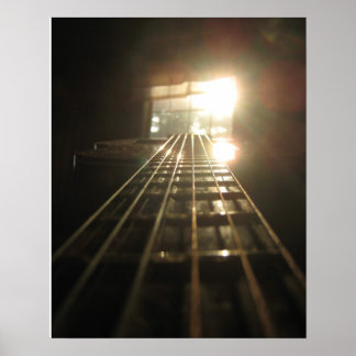 guitar and window poster