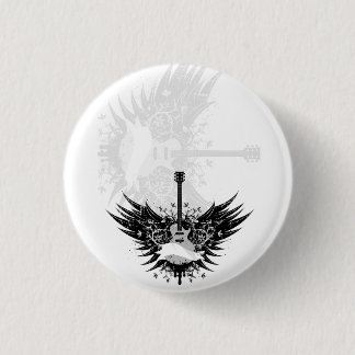 guitar angel 3 cm round badge