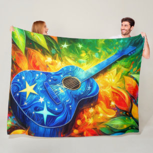 Guitar Art Fleece Blanket