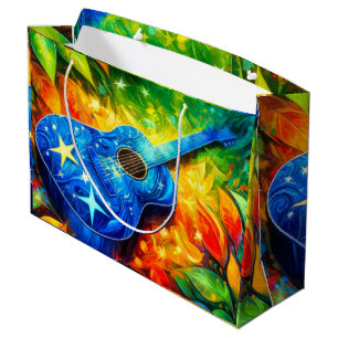 Guitar Art Large Gift Bag