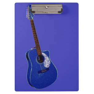 Guitar art print clipboard