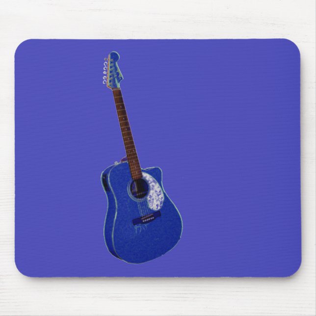 Guitar art print mouse mat (Front)