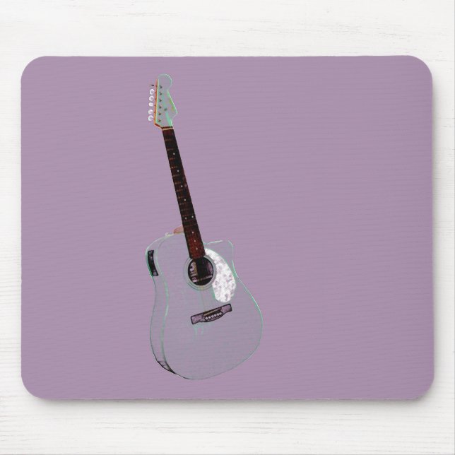 Guitar art print mouse mat (Front)