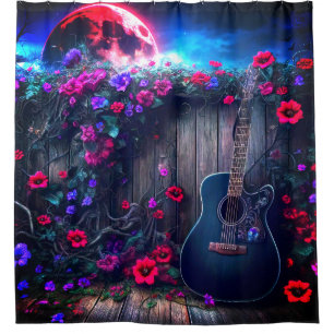Guitar Art Shower Curtain