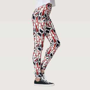 Guitar Art - Union Jack British England UK Flag Leggings