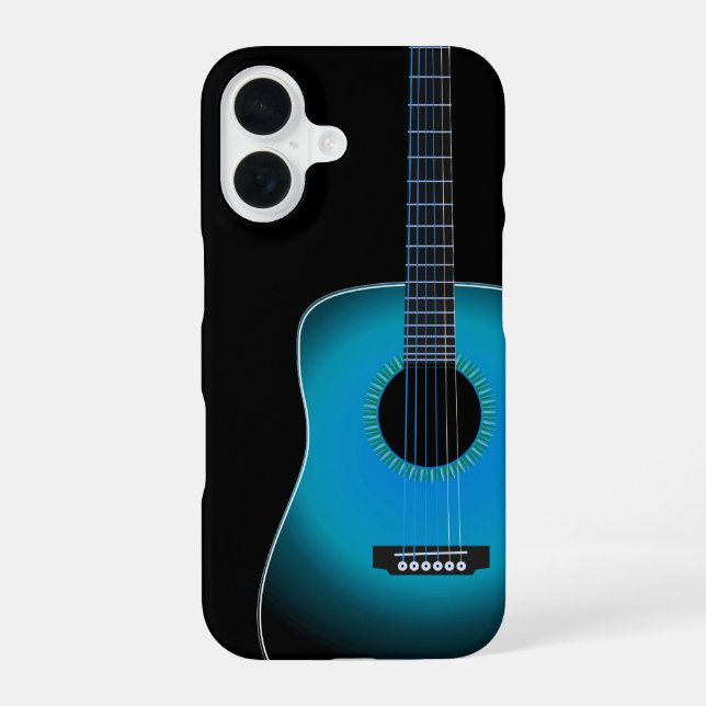 Guitar Background Texture iPhone 16 Case (Back)