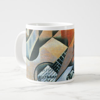 Guitar (Banjo) and Glasses, Juan Gris, Vintage Art Large Coffee Mug