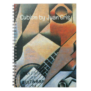 Guitar (Banjo) and Glasses, Juan Gris, Vintage Art Notebook
