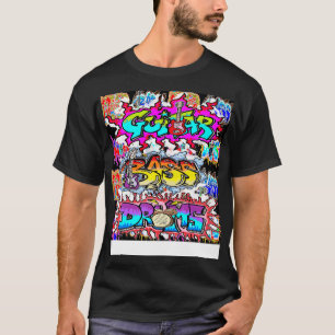 Guitar Bass Drums Music by LowEndGraphics T-Shirt