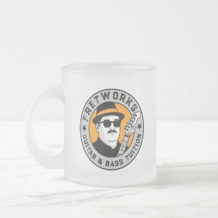 Guitar & Bass Tuition - Fret Works    Frosted Glass Coffee Mug