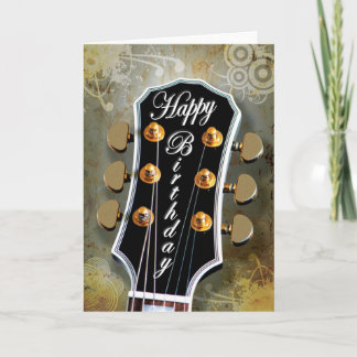 Guitar Birthday Card